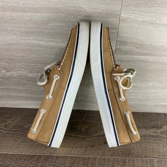 Women's SPERRY Bahama Leather Boat Shoes - Picture 8 of 11